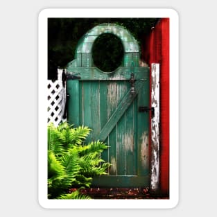 GREEN GARDEN GATE Sticker